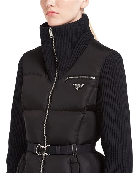 prada light nylon puffer jacket